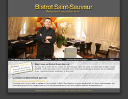 Internet website of the Bistrot Saint-Sauveur
